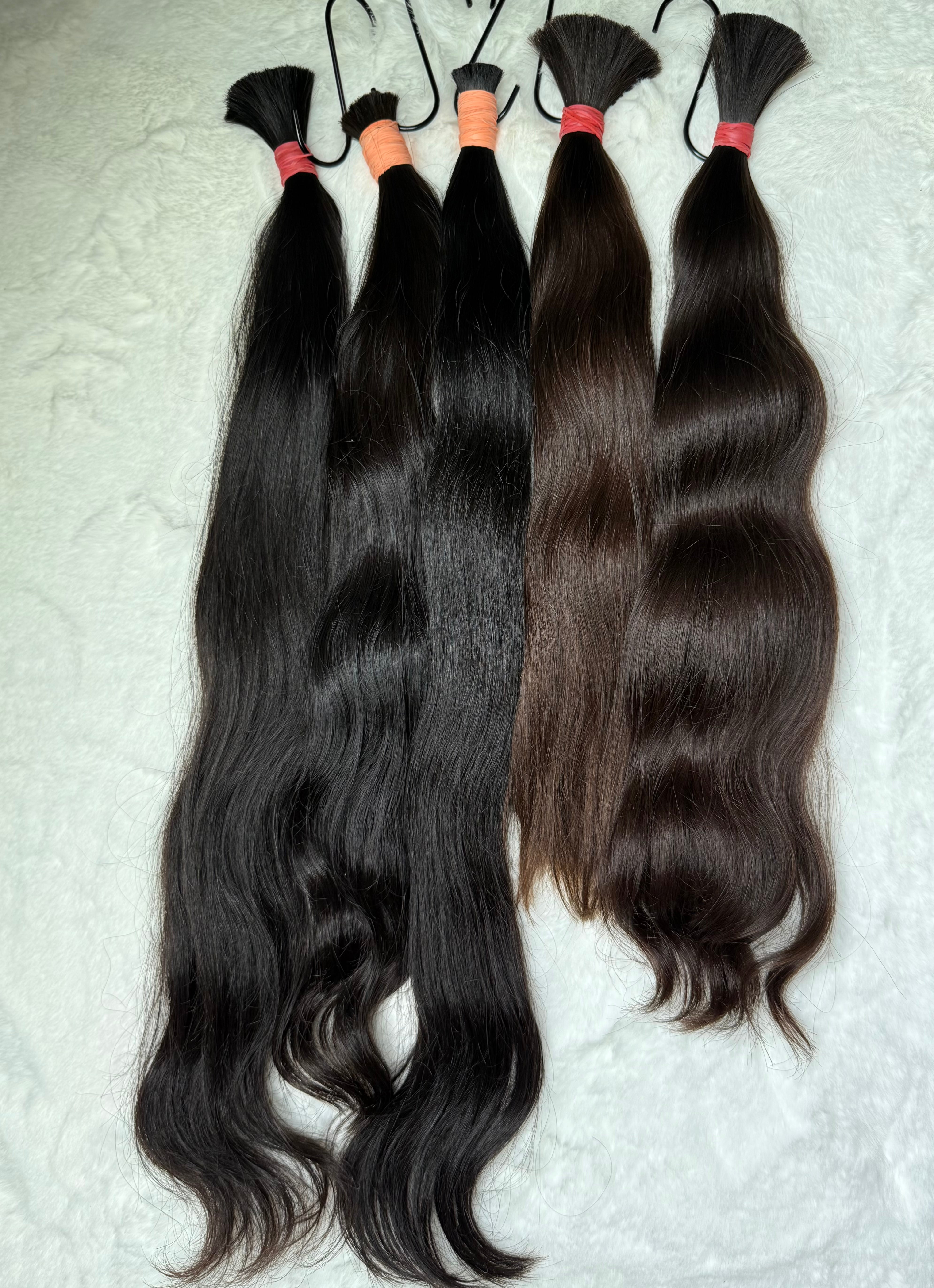 Coletas de cabello virgen